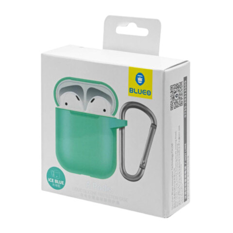 Чехол на AirPods 1/2 Blueo with carbine Ice Blue